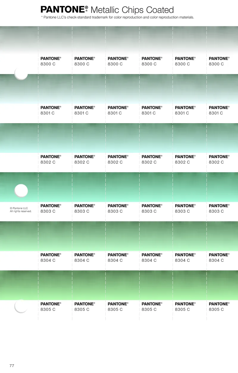 PANTONE® USA | Chip Replacement Pages | Coated & Uncoated